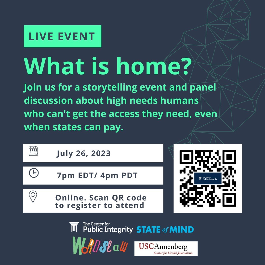 Join us for "What is Home?" on July 26 at 7 p.m. Eastern time! 